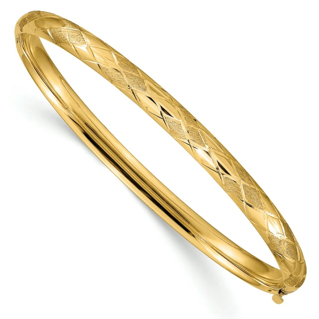 Bracelet Jonc Articulé en Or Jaune 14k 4,75mm
