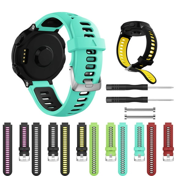 Jacenvly 2024 New Soft Silicone Strap Replacement Watch Band For Forerunner 735Xt Watch Cool