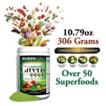 thumbnail image 5 of Natural Greens Powder Drink Super Food with Certified Organic Ingredients. 50+ Gluten Free Vegetarian Plant-Based Superfoods + Probiotics, Digestive Enzymes Great Tropical Flavor, 30 servings, 5 of 5