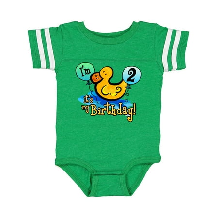 

Inktastic Ducky 2nd Birthday Gift Baby Boy or Baby Girl Bodysuit