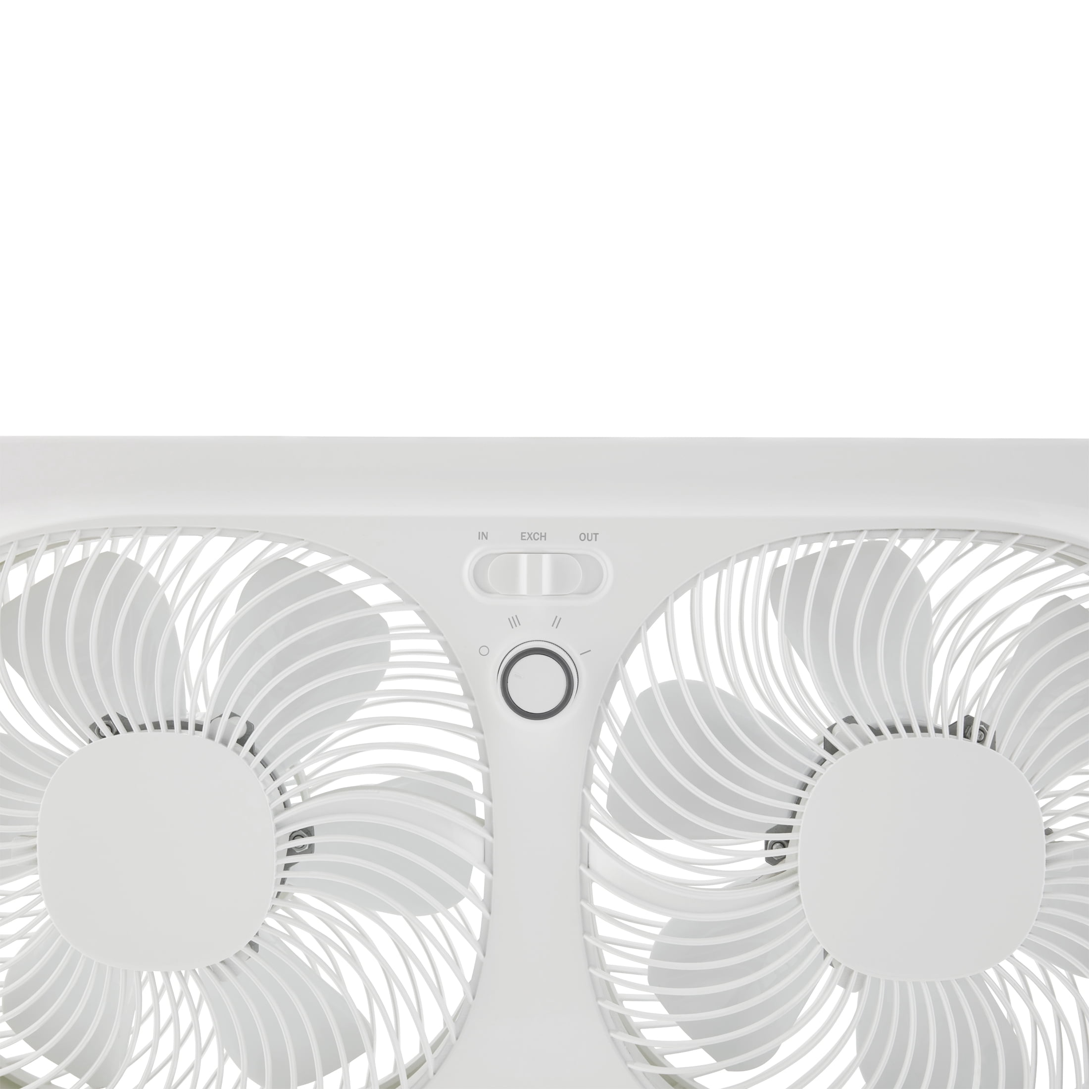 Mainstays 9'' 3-Speed, Reversable Twin Window Fan, White
