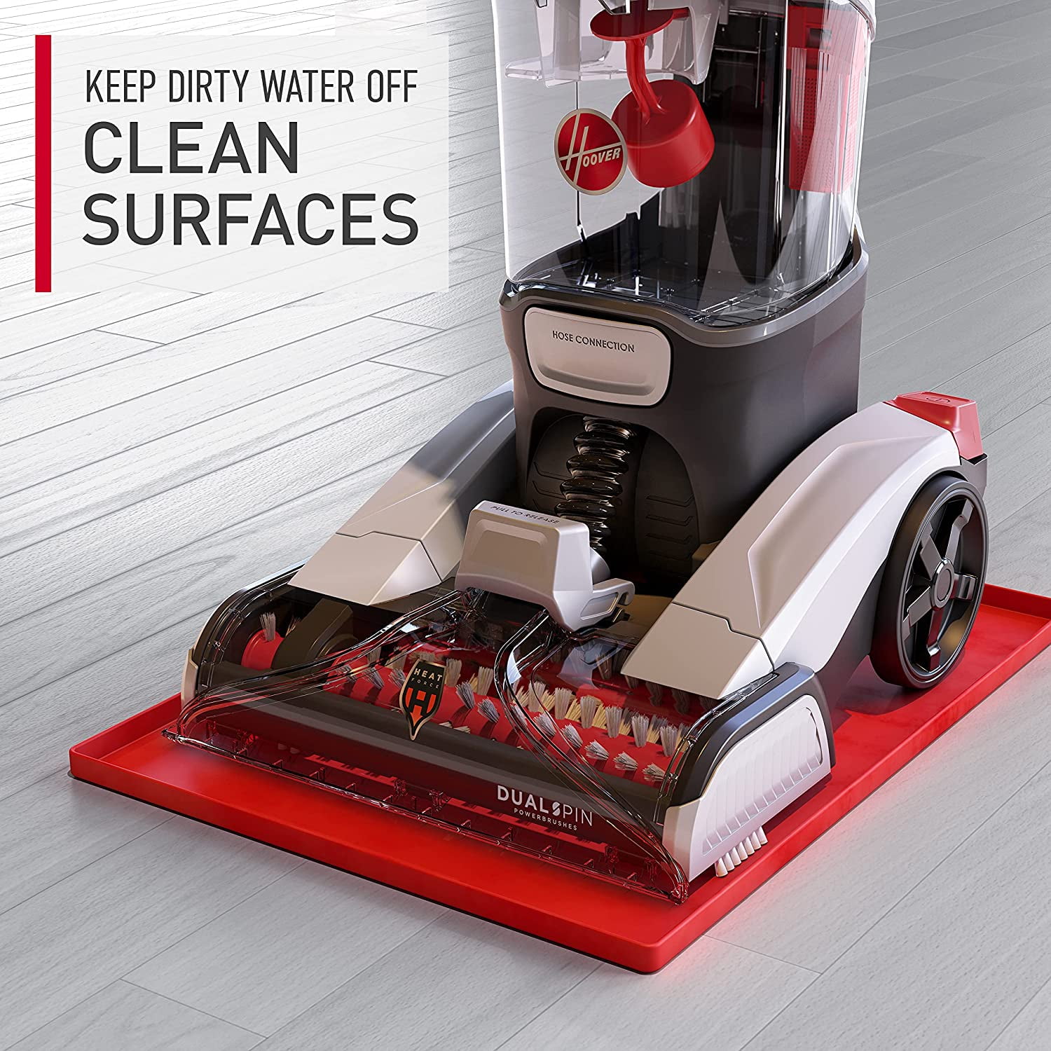 Hoover Dual Spin Pet Plus Carpet Cleaner Machine, for Carpet, Rugs, and Upholstery, Pet Tool Attachment, Trial Size Formula Included, FH54050V