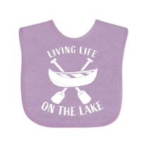 Inktastic Living Life on the Lake Boys or Girls Baby Bib