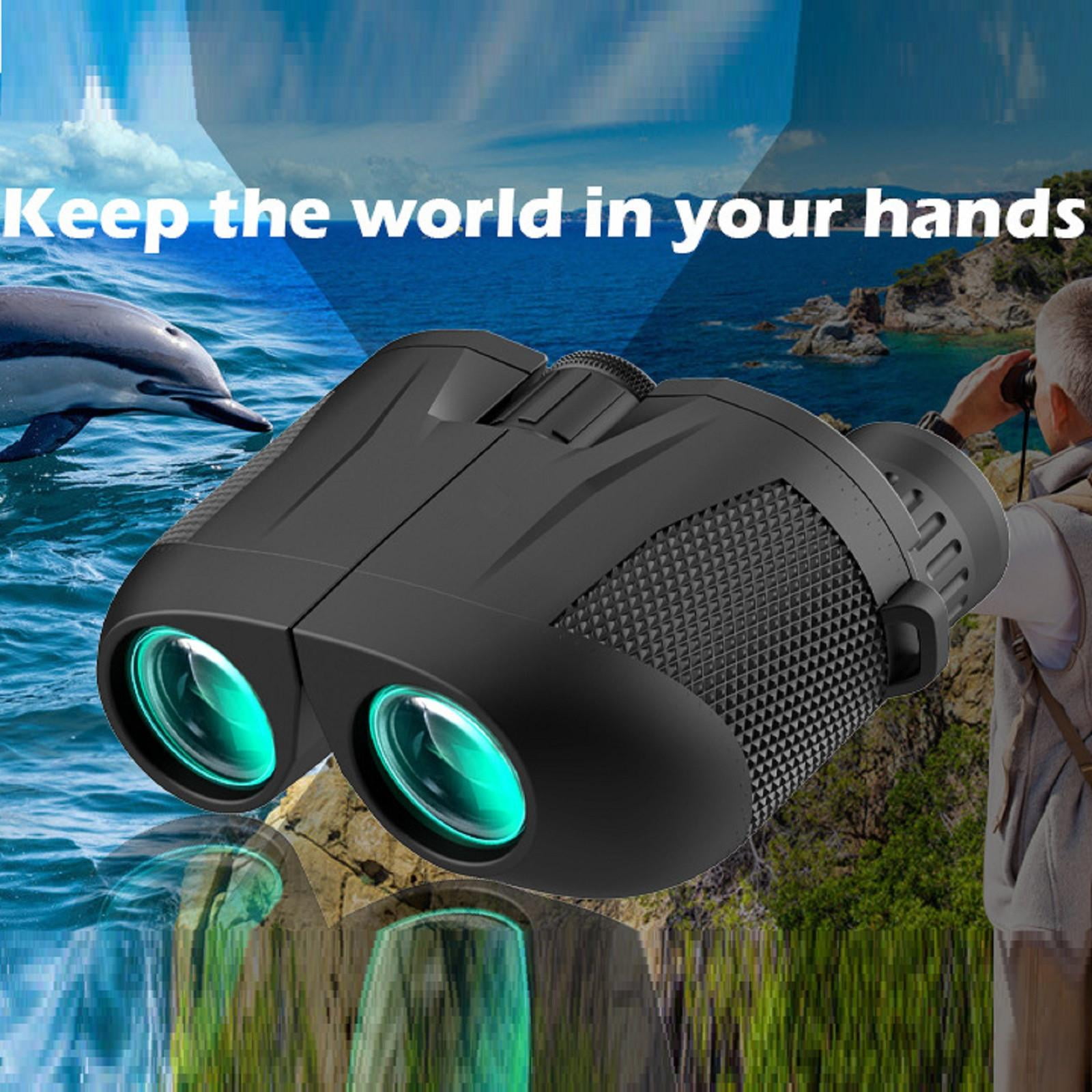 Adjustable Focus 10x25 Binoculars Twistable Eye Mask for Comfortable Viewing for Adults Kids