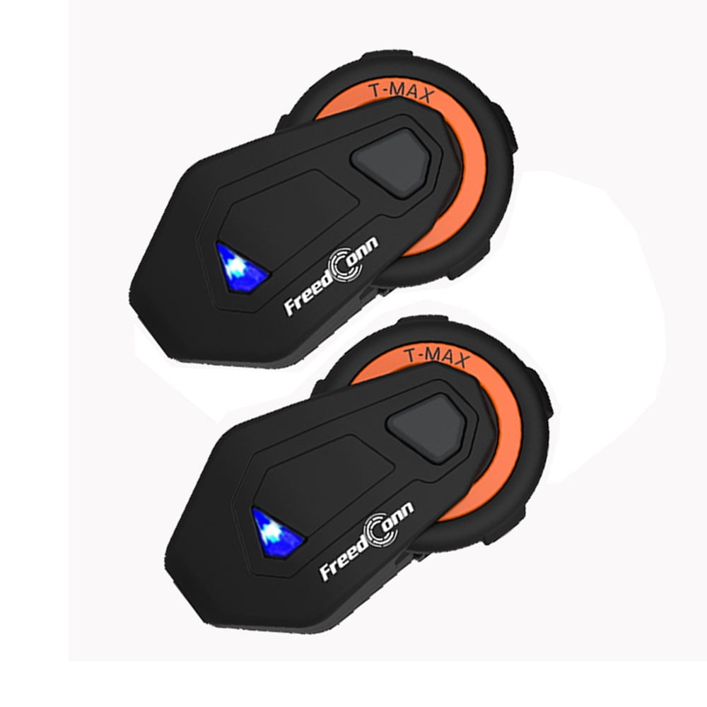 T-Max 1000M BT Bluetooth Intercom Motorcycle Helmet Headsets 6 Riders FM Radio 