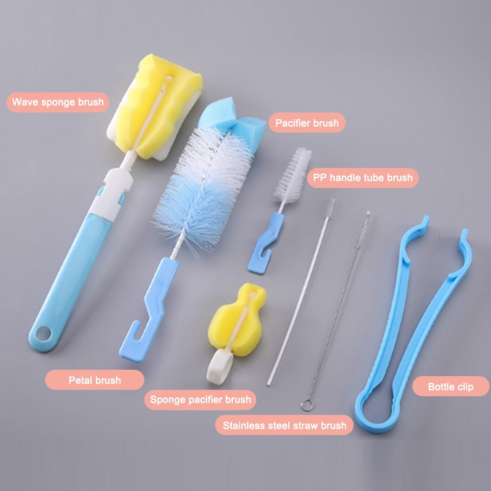 Bottle Sponge Cleaning Brush With Long Handle Nipple Cleaning Brush Utensil Tool