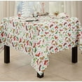 thumbnail image 2 of Fennco Styles Christmas Stockings Holiday Tablecloth 65" W X 104" L - Multicolor Stocking Print Festive Table Cover for Christmas Décor, Dining Room, Banquet, Family Gathering and Special Events, 2 of 3