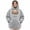 Gray #055, variant on Pet Carrier Hoodie Long Sleeve Pullover Sweatshirt Oversized Cozy Sherpa Fleece Hoodie With Cat Dog Holding Pouch Kangaroo Pocket Drawstring Hooded Top for Pet Lovers Fall Winter Loungewear M