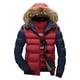 thumbnail image 4 of Chaqueta acolchada de invierno Augper para hombre, abrigo grueso de invierno, chaqueta acolchada cálida con capucha, 4 of 5