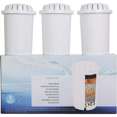 

F004 REPLACEMENT FILTER - for Life Ionizer Glass Pitcher of Life - Alkaline Water Filter Cartridge - Pack of 3