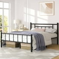 thumbnail image 3 of Walsunny Queen Bed Frame with Headboard and Footboard, No Box Spring Needed, Easy Assembly Anti-Slip Support, 3 of 7