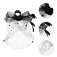 thumbnail image 2 of Bridal Fascinator Hat Wedding Veil Fascinator Tea Party Hat Mesh Lace Headband, 2 of 8