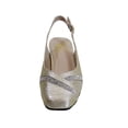 thumbnail image 2 of FLORAL Shelby Women's Wide Width Square-Toe Dress Pumps CHAMPAGNE 7.5, 2 of 6