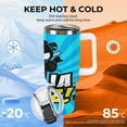 thumbnail image 5 of Ninja Kidz 40 Oz Tumbler With Handle And Straw, Stainless Steel Vacuum Travel Mug, Double Wall Vacuum Insulated Tumbler With Lid, Water Bottle for Gifts Party Office Coffee, 5 of 8