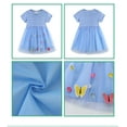 thumbnail image 3 of Emy Dola Toddler Girls Cotton Short Sleeve Turu Dress Princess Casual Appliques Bunny Jersey Dresses Summer Tulle Sundress, 3 of 7