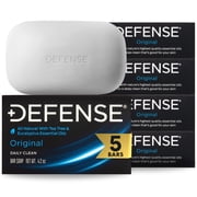 Defense Soap 5pk All Natural Tea Tree Bar Soap for Men | Made by Wrestlers with Tea Tree Oil & Eucalyptus Oil to Promote Healthy Skin