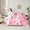 Pink White, variant on Castle Fairy Leopard Print 7pcs Bedding Comforter Set,Pink Bow Queen Bedding Sets Super Cozy,Gradient Ombre Queen Sheet Sets,Ultra Soft Kawaii Home Decor