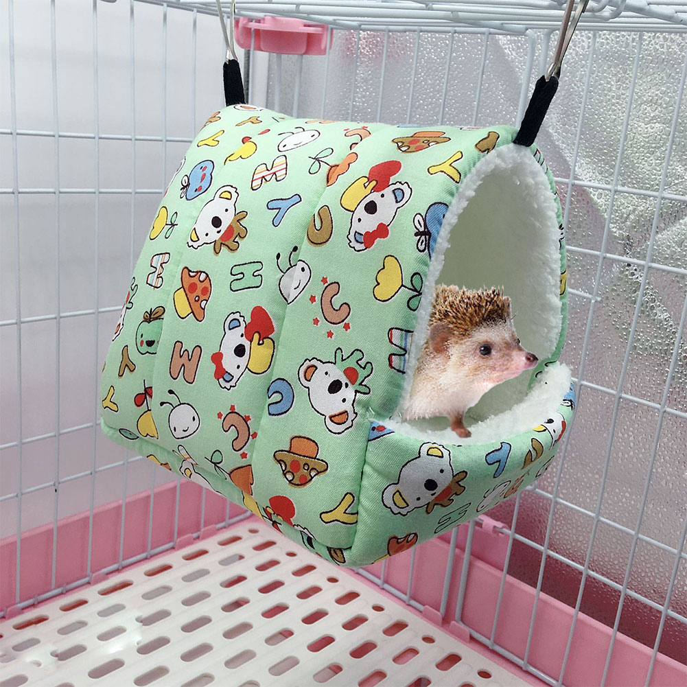 Pokemon with Blue Fleece Sugarglider Guinea pig Square Flat Hammock for Rats Hedgehog