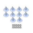 thumbnail image 1 of 10-pack Rubber Strong Suction Cups Replacement For Glass Tabletops With M6 Screws, 1 of 4