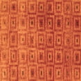thumbnail image 1 of Ahgly Company Indoor Square Abstract Orange Contemporary Area Rugs, 4' Square, 1 of 1