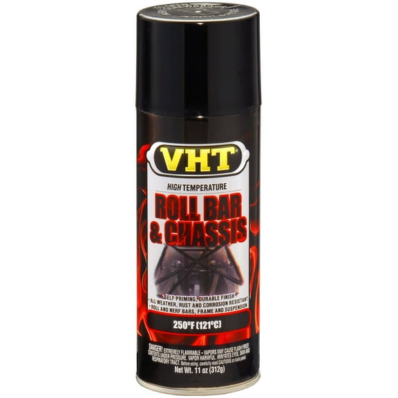 VHT Roll Bar & Chassis High Temp 11 oz. Aerosol Spray Paint - Gloss Black