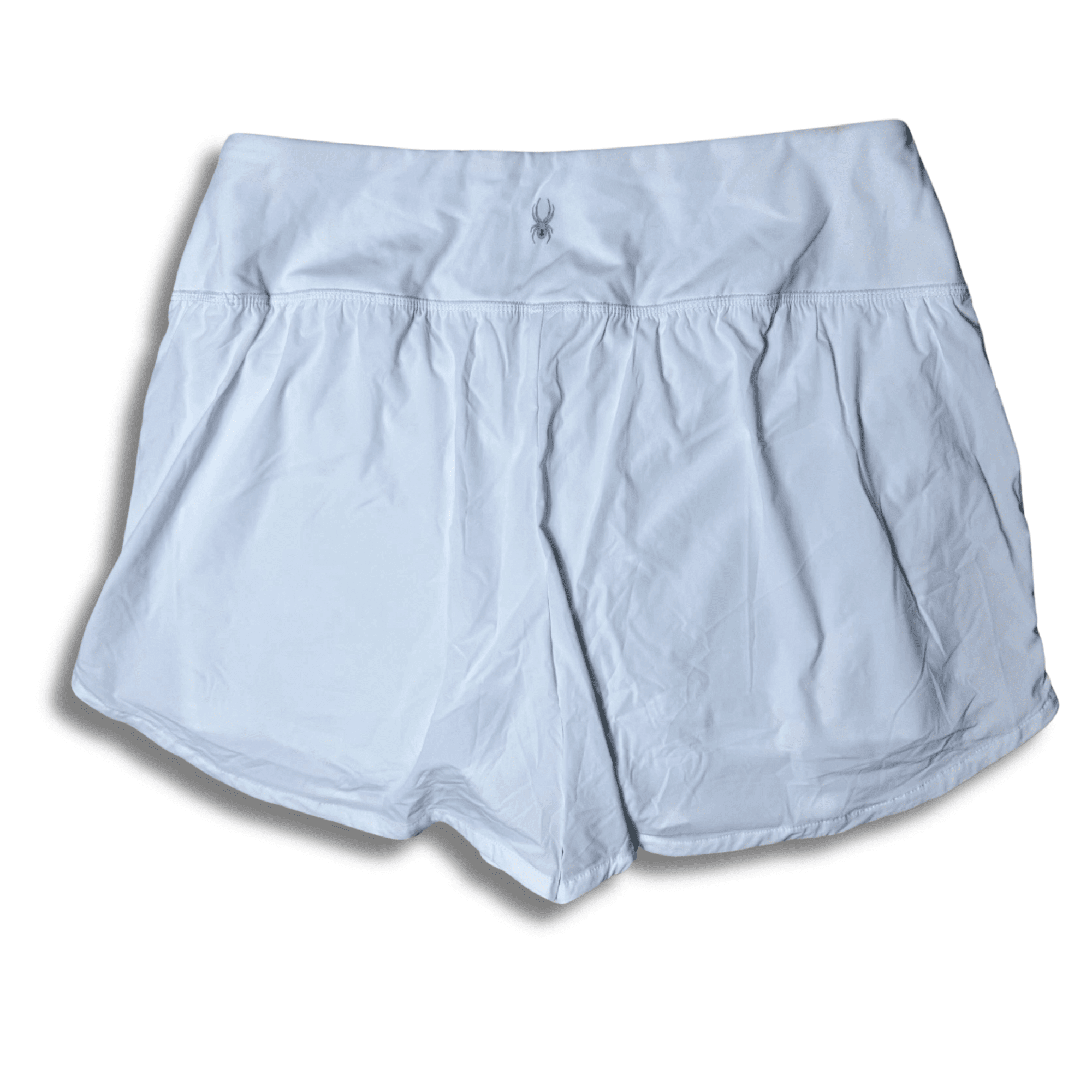 Spyder Active Women's Athletic Shorts with Pockets, White, 4" Inseam, Size Large
