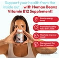 thumbnail image 5 of Human Beanz Vitamin B12 Jelly Beans 1000mcg Methylcobalamin, Energy Boost & Brain Support for Adults, Methylated B12 Supplement, Gluten-Free Non-GMO Kosher Halal, 120 Berry Gummies, 5 of 11