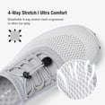 thumbnail image 4 of Women's Lightweight Sport Barefoot Shoes Non-slip Breathable Footwear Water Shoes for Womens Athletic Hike Outdoor Swim Beach , Gray Size 6, 4 of 6
