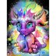 thumbnail image 1 of Taladro de pintura de diamante 5D Kits de bricolaje Cuadro de unicornio mágico redondo completo (E1662) FLhrweasw Nuevo, 1 of 9