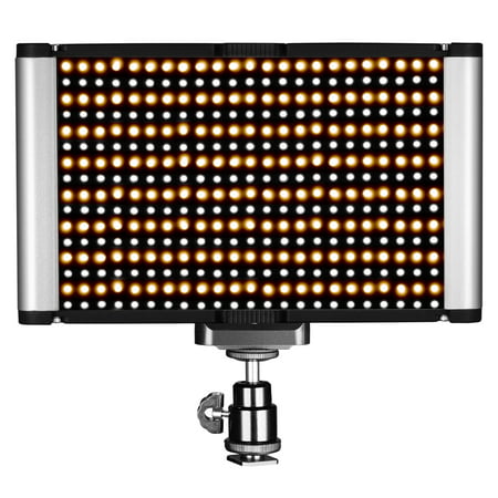 Neewer Dimmable Bi-color LED with Standard Cold Shoe Professional on Camera Video Light for Portrait Product Photography, Studio, YouTube Outdoor Video Shooting, 280 LED Beads, 3200-5600K, CRI