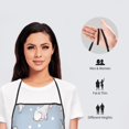 thumbnail image 4 of Goofa Bib Apron, Unisex Aprons Adjustable Waterdrop Resistant Cooking Kitchen Apron for Chef, Rabbit Is Eating Carrots Pattern Apron Bulk, 4 of 5