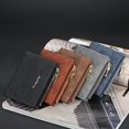 thumbnail image 3 of Cartera corta con cremallera para hombre, tarjetero vertical para múltiples tarjetas, monedero coreano de moda para jóvenes, 3 of 4