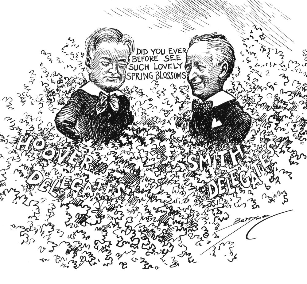 Cartoon Election Of 1928./Ncartoon On The Presidential Election Of