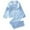 Light Blue, variant on Odeerbi 8-13 Years Kids Boys Girls Summer Satin Pajamas Striped Long Sleeve Notched Lapel Shirt Pants Set Soft Loungewear Cute Sleepwear Pajama Set Kids Boys Girls Clothes