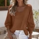 thumbnail image 1 of mfyjkho Tops Para Salir, Blusa Informal Lisa De Manga Larga Con Cuello En V Para Mujer Tops Para Salir Xxxxxl, 1 of 3