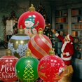 thumbnail image 4 of Bola inflable navideña de 60 cm, bola decorada de PVC, bolas gigantes grandes, bolas de juguete para decorar árboles de Navidad, bola sin adorno de luz, 4 of 5