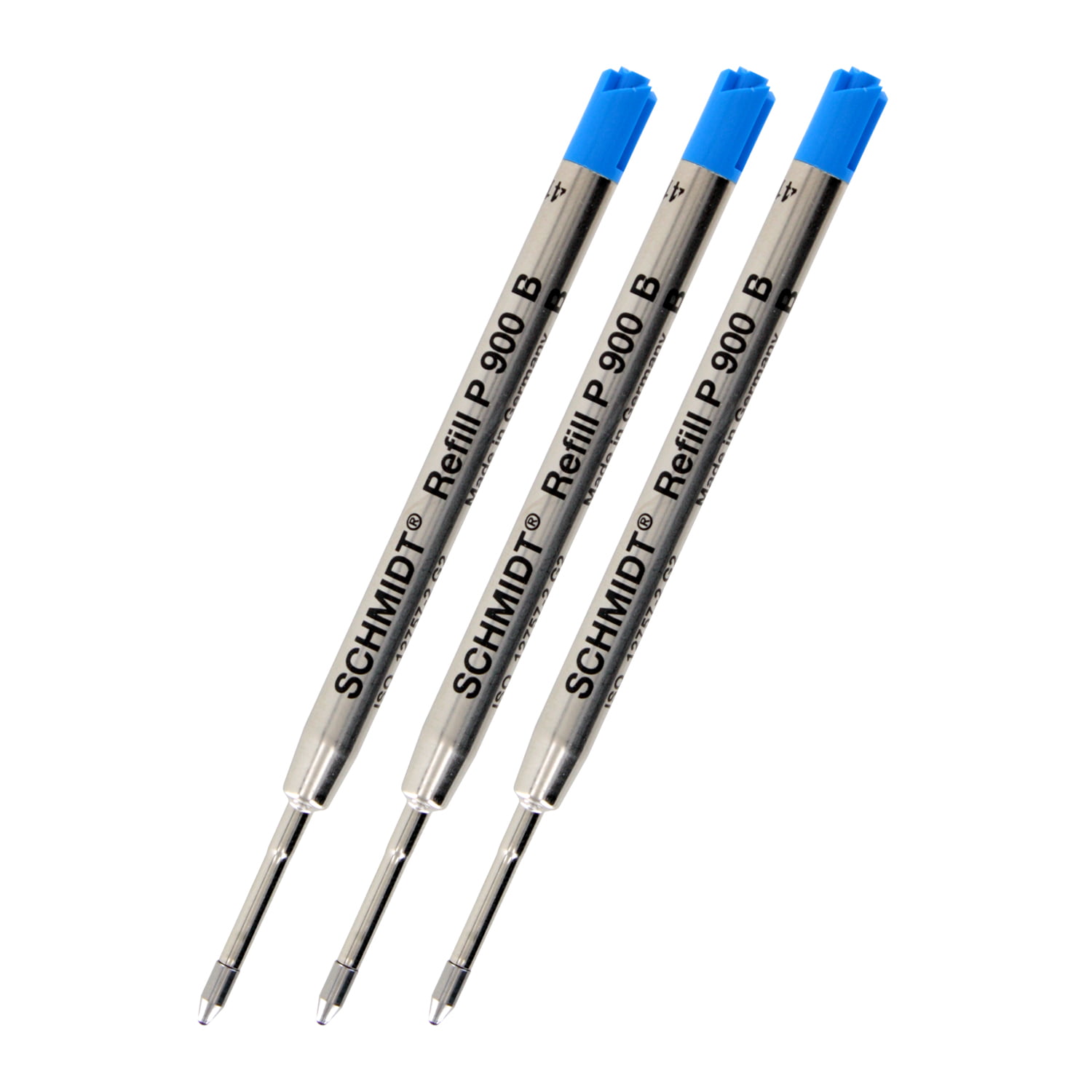 10Pcs Blue Ballpoint Pen Refills Fine Point Medium Standard for Parker Style Ink 