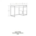 thumbnail image 3 of Sauder International Lux Mid-century Engineered Wood Desk in Brown, 3 of 3