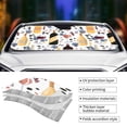 thumbnail image 5 of Bingfone Wine Bottles Glasses Car Windshield Sun Shade Protector Keep Your Vehicle Cool Sun Shield Visor Cover Foldable For Car Truck Suv-Medium, 5 of 9
