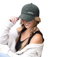 thumbnail image 2 of Mens Hat Unisex Baseball Distressed Embroidered Letter Summer Soft Top Adjustable Outdoor Baseball Caps Army Green One Size, 2 of 4