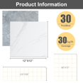 thumbnail image 3 of 30 Tiles Peel and Stick Vinyl Floor Tiles,Grey & White Marble, Self-Adhesive 12" x 12",DIY Flooring for Kitchen, Dining, Bedrooms & Bathrooms, 3 of 14