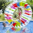 thumbnail image 3 of Zcaukya Rouleau Géant Gonflable de 65 Pouces, Bouée à Roue Roulante Colorée pour l'Eau pour Fêtes d'Été à la Piscine pour Enfants, Roulant sur la Pelouse, Extérieur Intérieur, 3 of 7