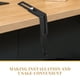 thumbnail image 3 of WEUVEB 4Ud Ajustables De Metal Negro Para Colgar En Gabinetes Con Uso, 3 of 8