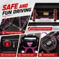thumbnail image 6 of iRerts 36V Powered Ride on Toys for Big Kids, 2 Seater Ride on Cars with Metal Frame, Bluetooth Music, 4 Wheels Suspension, Electric Ride on Vehicles for Boys Girls, Pink, 6 of 8