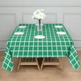 thumbnail image 2 of Christmas Square Tablecloth 52x52 Inch – Waterproof Polyester Printed Table Cover, Wrinkle Resistant & Washable for Kitchen Dining Picnic Party Decor, Single-v4-15, White, 2 of 6