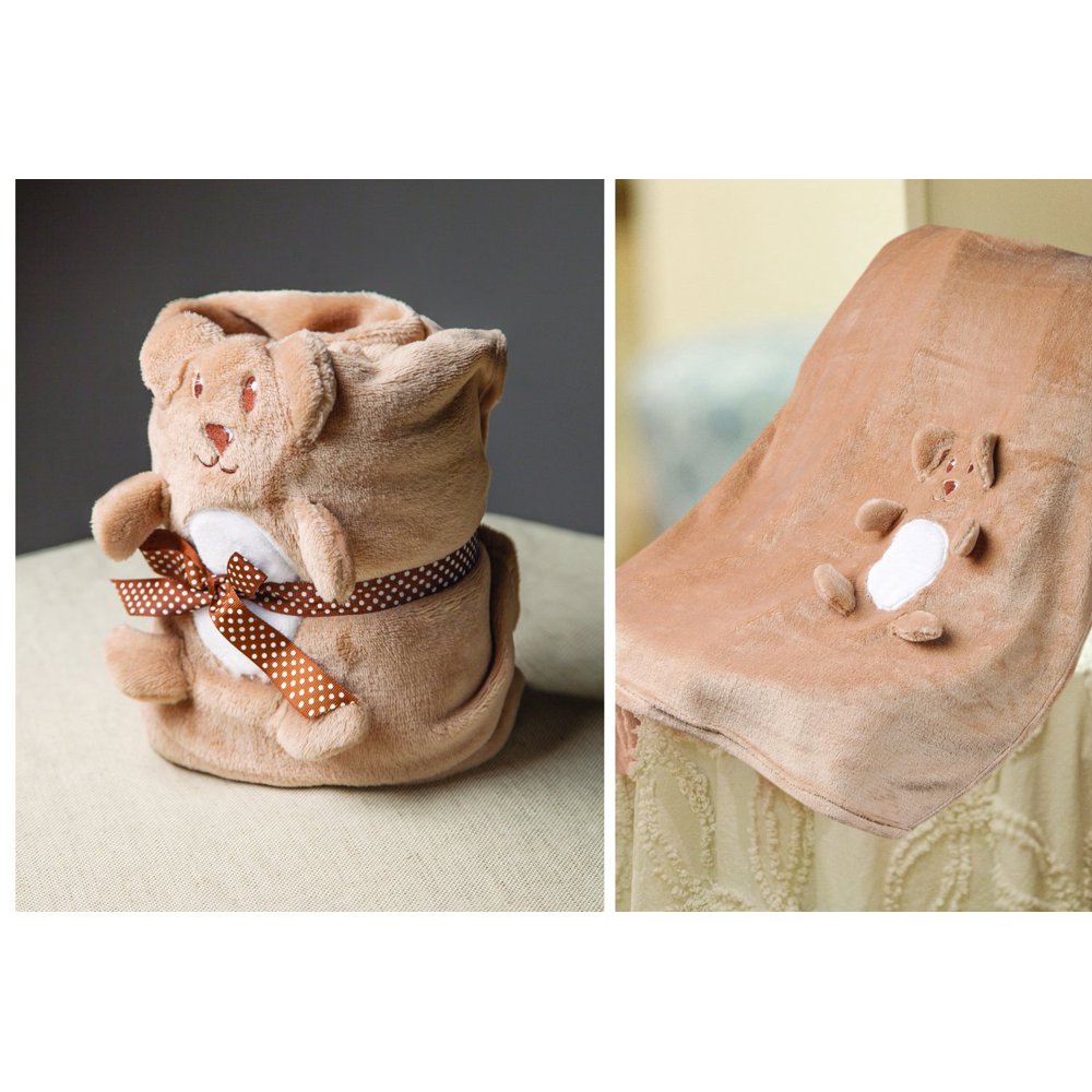 BEAR FLEECE BLANKET 30 X 40