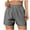 Gray, variant on Plebaso Striped Shorts for Women Casual Elastic High Waist Lounge Shorts Lightweight Womens Beach Shorts