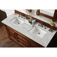 thumbnail image 2 of James Martin Vanities 60" Double Vanity, Warm Cherry w/ 3 CM Victorian Silver Quartz Top, 2 of 5
