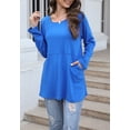 thumbnail image 5 of Button Down Back Sweater Blue X-Large, 5 of 6