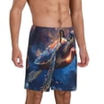 thumbnail image 5 of KLL Night Sky Turtle for Men's 1-Pack Shorts,Sleep Pajama Shorts for Men Soft Pj Shorts Men's Pajama Bottoms Sleepwear -3X-Large, 5 of 7
